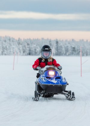 Arctic fun day for families in Piiru Resort in Rovaniemi